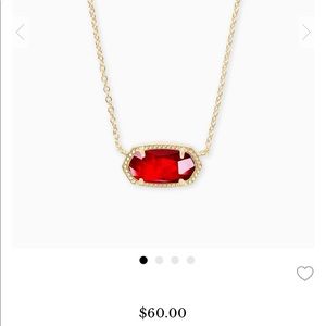 Kendra Scott Elisa necklace in cherry red illusion